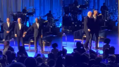 Shocking Moment: Joe Biden Freezes at Fundraiser, Barack Obama Steers Him Off Stage